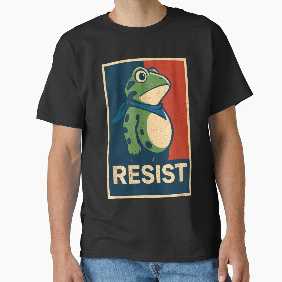 Portland Frog Protest Resist by ivotee - Adult & Kids T-Shirts, Sweatshirts & Hoodies apparel design preview 1