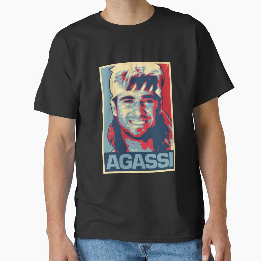 Agassi T-Shirt - Unique Graphic for Adults - T-Shirt, Sweatshirt, Hoodie