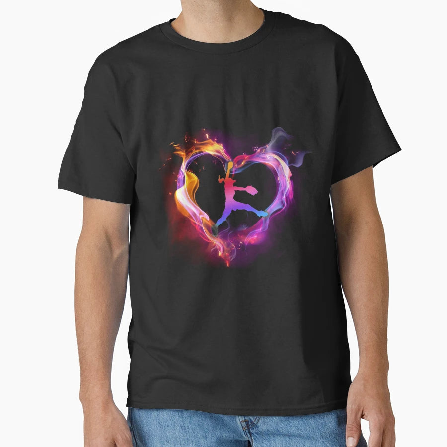 Softball Heart Shape Art T-Shirt - Novelty Apparel for Adults - T-Shirt, Sweatshirt, Hoodie