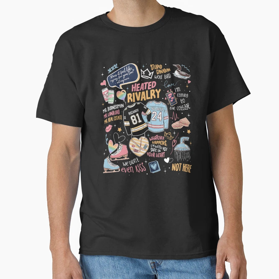 Heated Rivalry Romance Hollanov T-Shirt - Novelty Apparel for Adults - T-Shirt, Sweatshirt, Hoodie