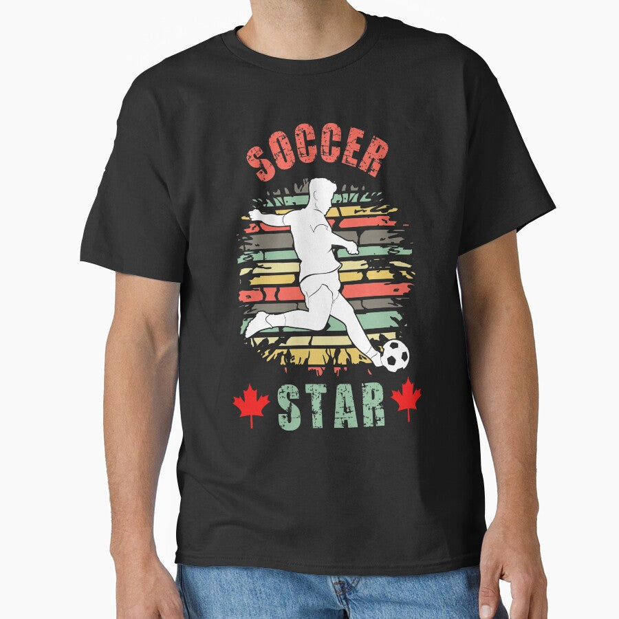 Canada Soccer Star, Superstar by SportyDogShop - Adult & Kids T-Shirts, Sweatshirts & Hoodies apparel design preview 1