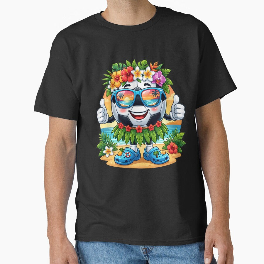 Hawaiian Soccer Hawaii Tropical Beach Summer Vacation - Adult & Kids T-Shirts, Sweatshirts & Hoodies apparel design preview 1