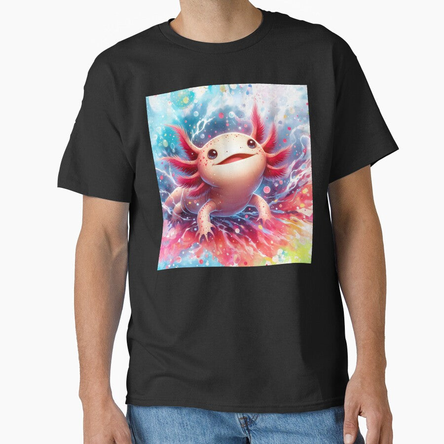 Axolotl Art #100 Lovers by ksgraphics222 - Adult & Kids T-Shirts, Sweatshirts & Hoodies apparel design preview 1