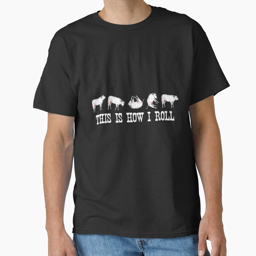 Funny Cow Gift Kids This Is How I Roll by DSWShirts - Adult & Kids T-Shirts, Sweatshirts & Hoodies apparel design preview 1