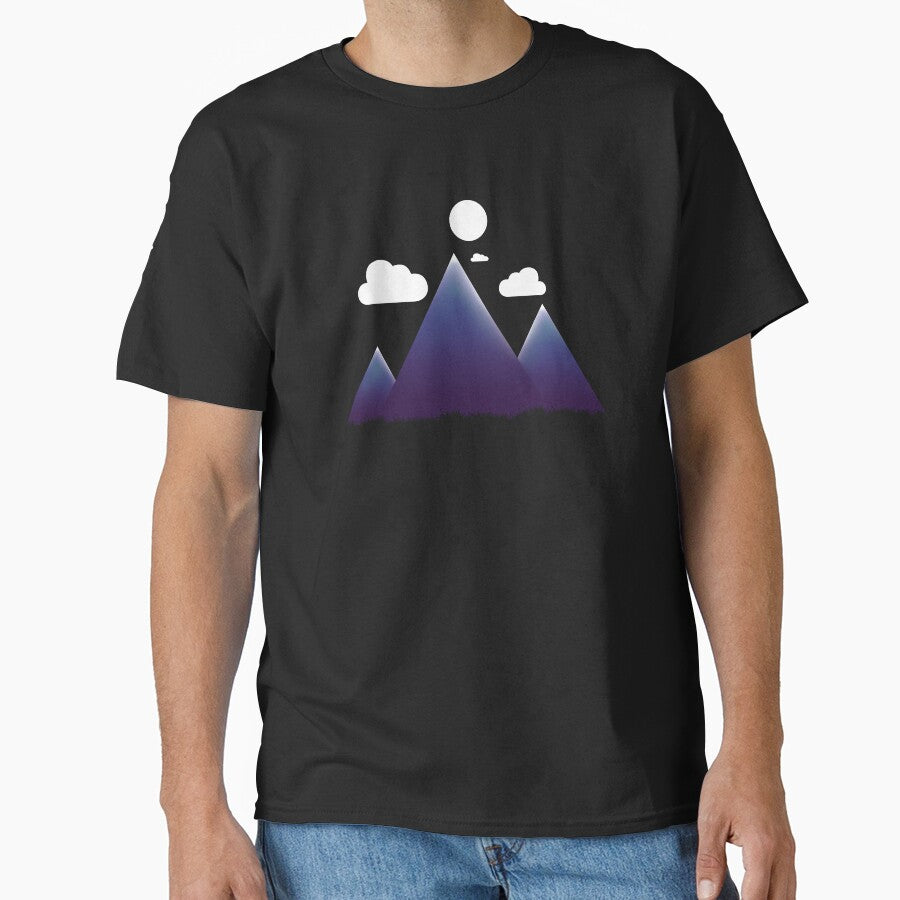 Beautiful Mountain Art by Shopyflu - Adult & Kids T-Shirts, Sweatshirts & Hoodies apparel design preview 1