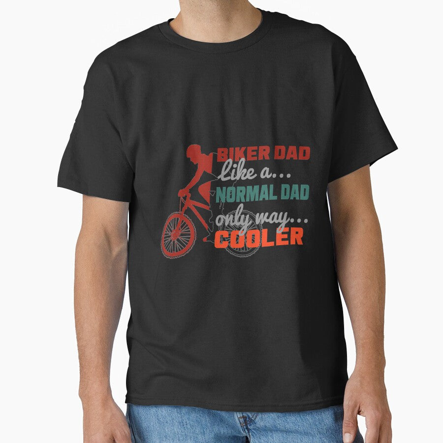 Mountain Biker Dad Like A Normal Only by - Adult & Kids T-Shirts, Sweatshirts & Hoodies apparel design preview 1
