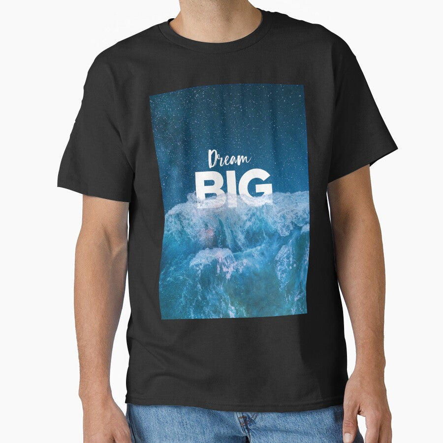 Dream BIG Ocean Space by Mosab Design - Adult & Kids T-Shirts, Sweatshirts & Hoodies apparel design preview 1