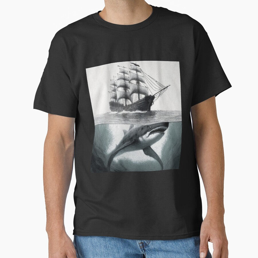 Monster of the Deep Sea v1.2_Created by AI - Adult & Kids T-Shirts, Sweatshirts & Hoodies apparel design preview 1