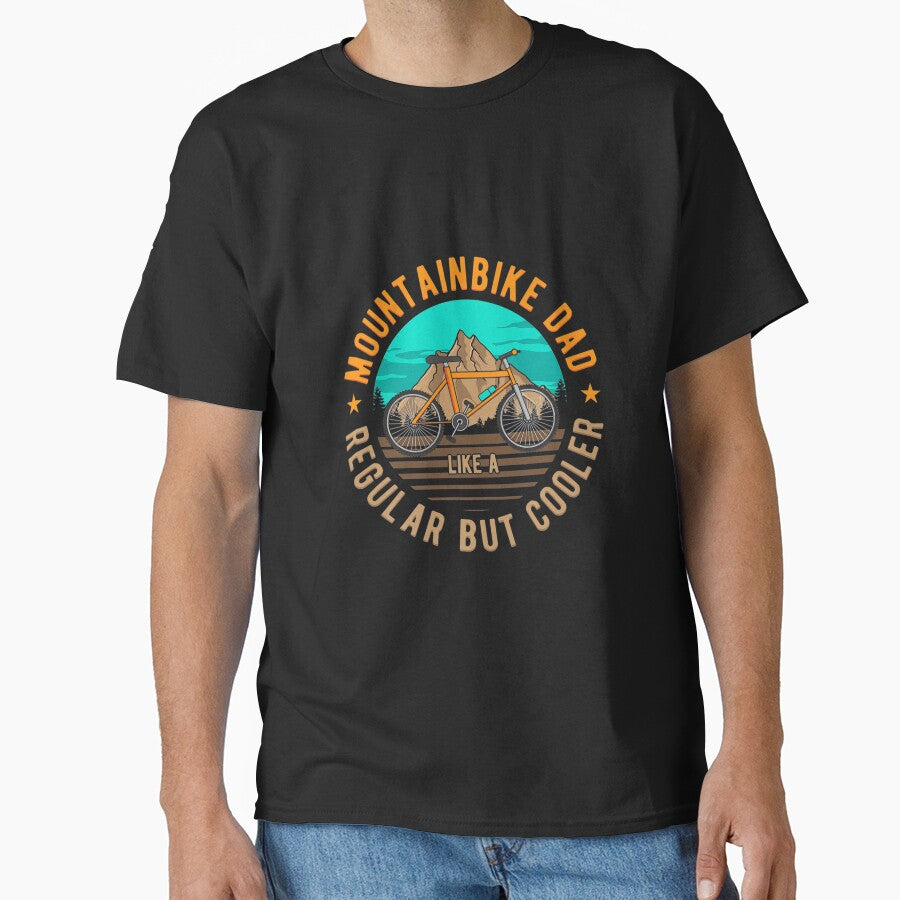 MOUNTAIN BIKE DAD BIKING MOUNTAINBIKE by sobriowslen - Adult & Kids T-Shirts, Sweatshirts & Hoodies apparel design preview 1