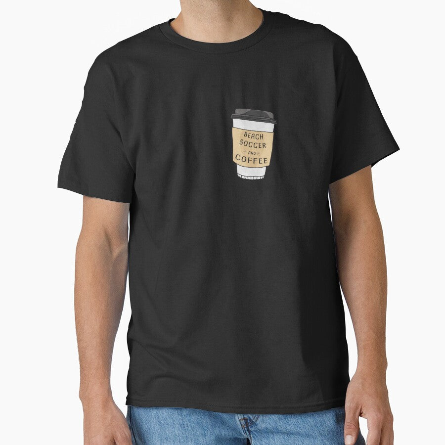 Beach Soccer And Coffee by orlumbuspirate - Adult & Kids T-Shirts, Sweatshirts & Hoodies apparel design preview 1