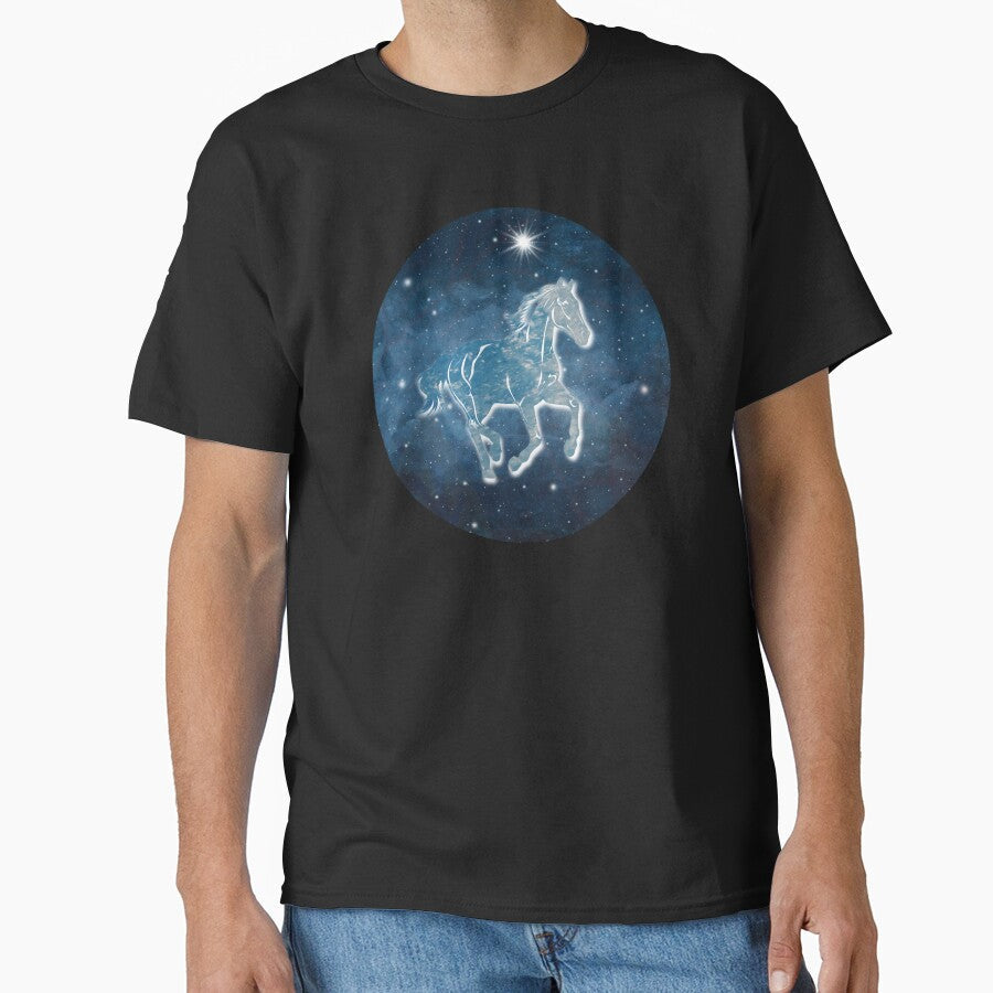 Spirit Horse Celestial Galaxy Star Art by - Adult & Kids T-Shirts, Sweatshirts & Hoodies apparel design preview 1