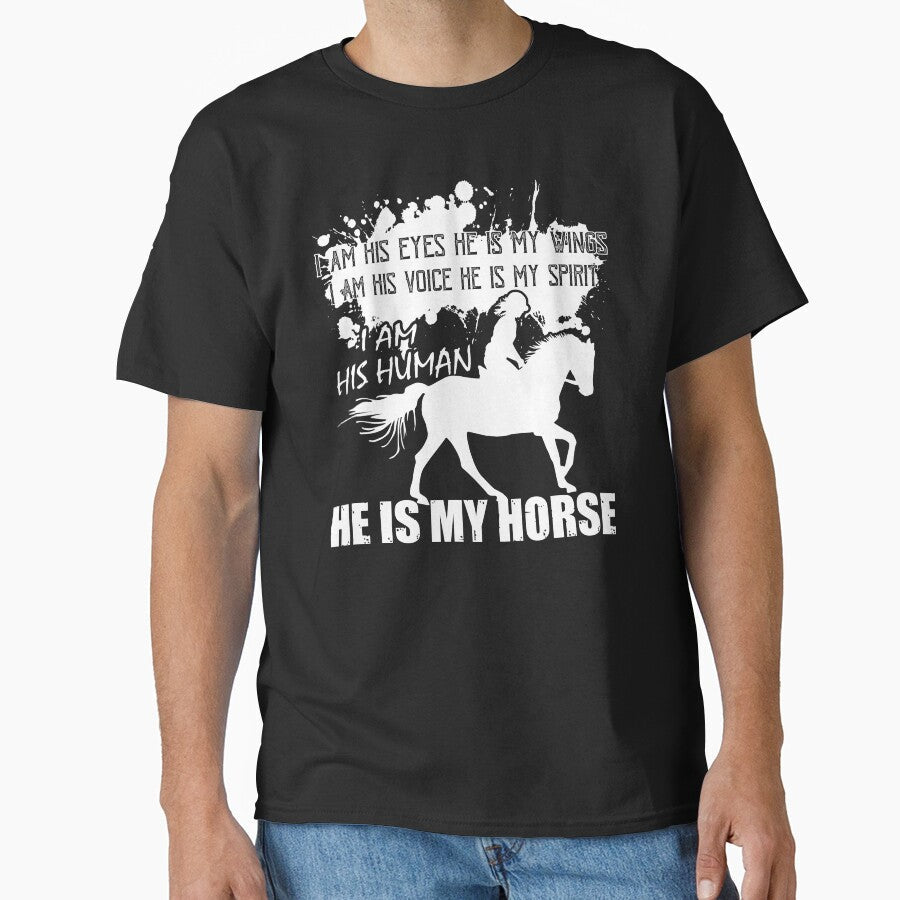 He Is My Horse by UnknownArtistt - Adult & Kids T-Shirts, Sweatshirts & Hoodies apparel design preview 1