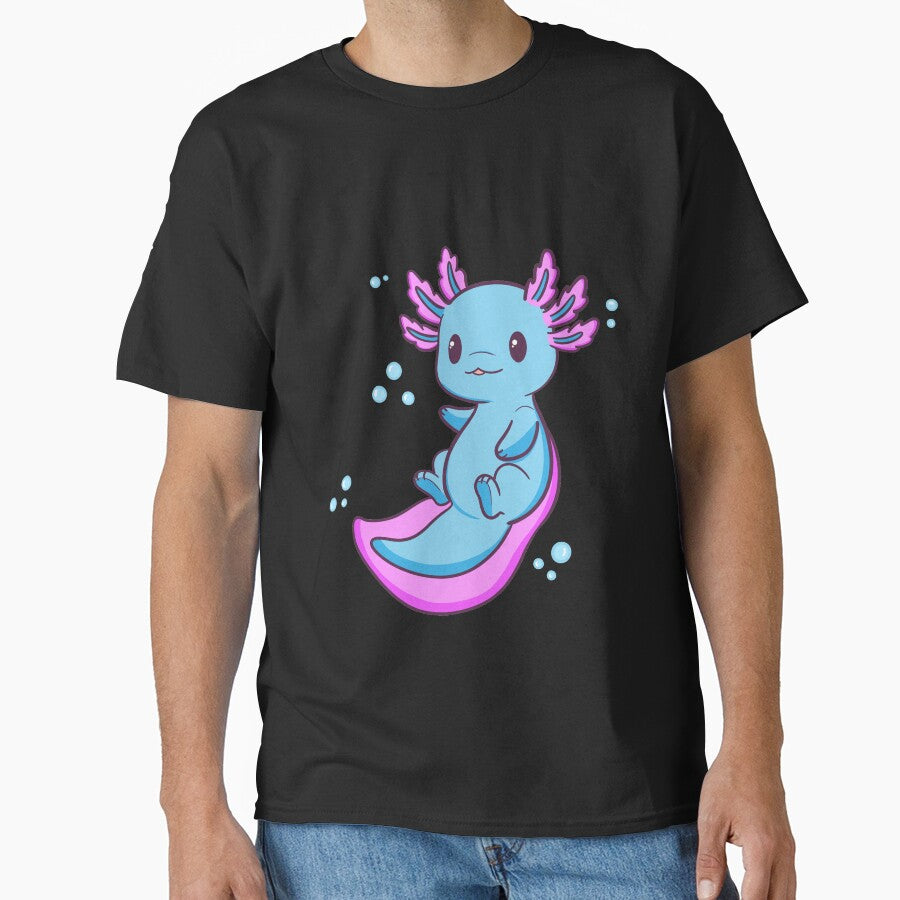 Baby Axolotl by Cutecy - Adult & Kids T-Shirts, Sweatshirts & Hoodies apparel design preview 1