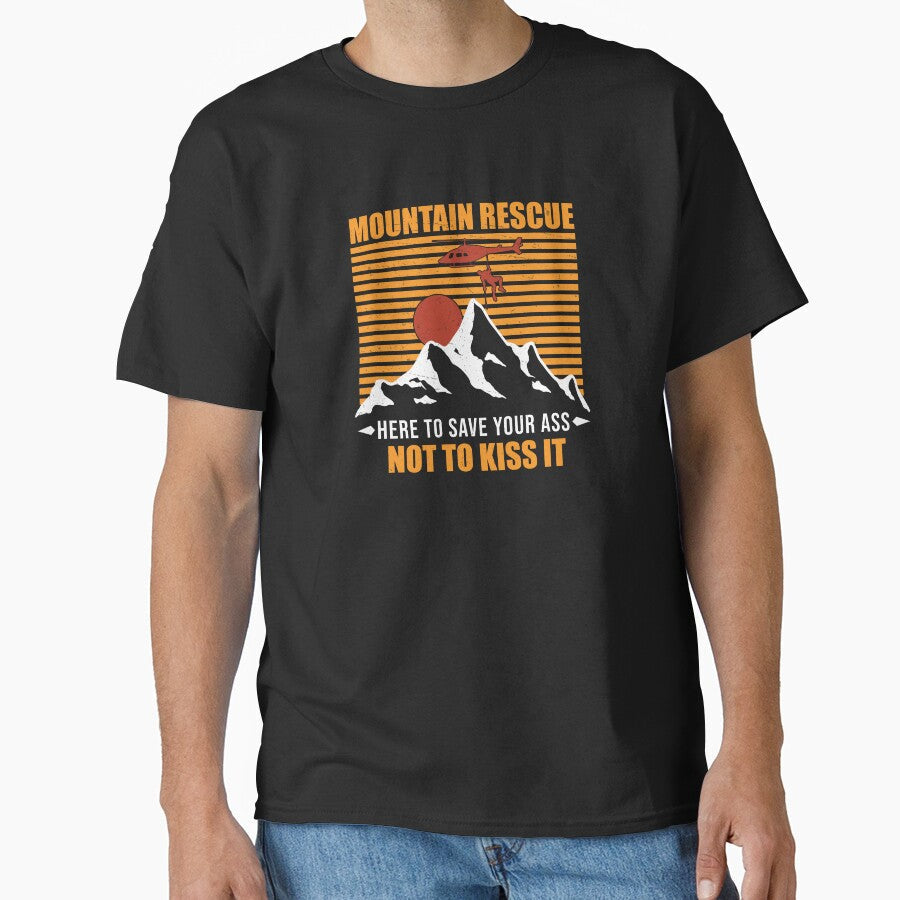 Mountain Rescue Here To Save Your Search by - Adult & Kids T-Shirts, Sweatshirts & Hoodies apparel design preview 1
