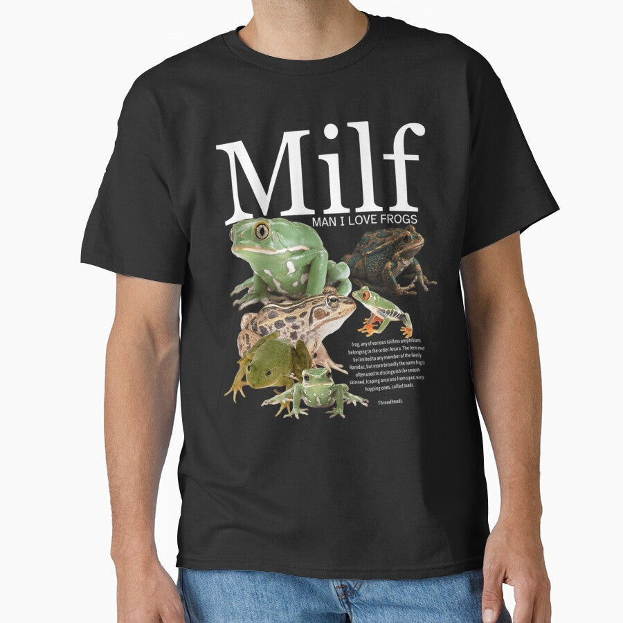Man I Love Frogs by JasonLane55 - Adult & Kids T-Shirts, Sweatshirts & Hoodies apparel design preview 1