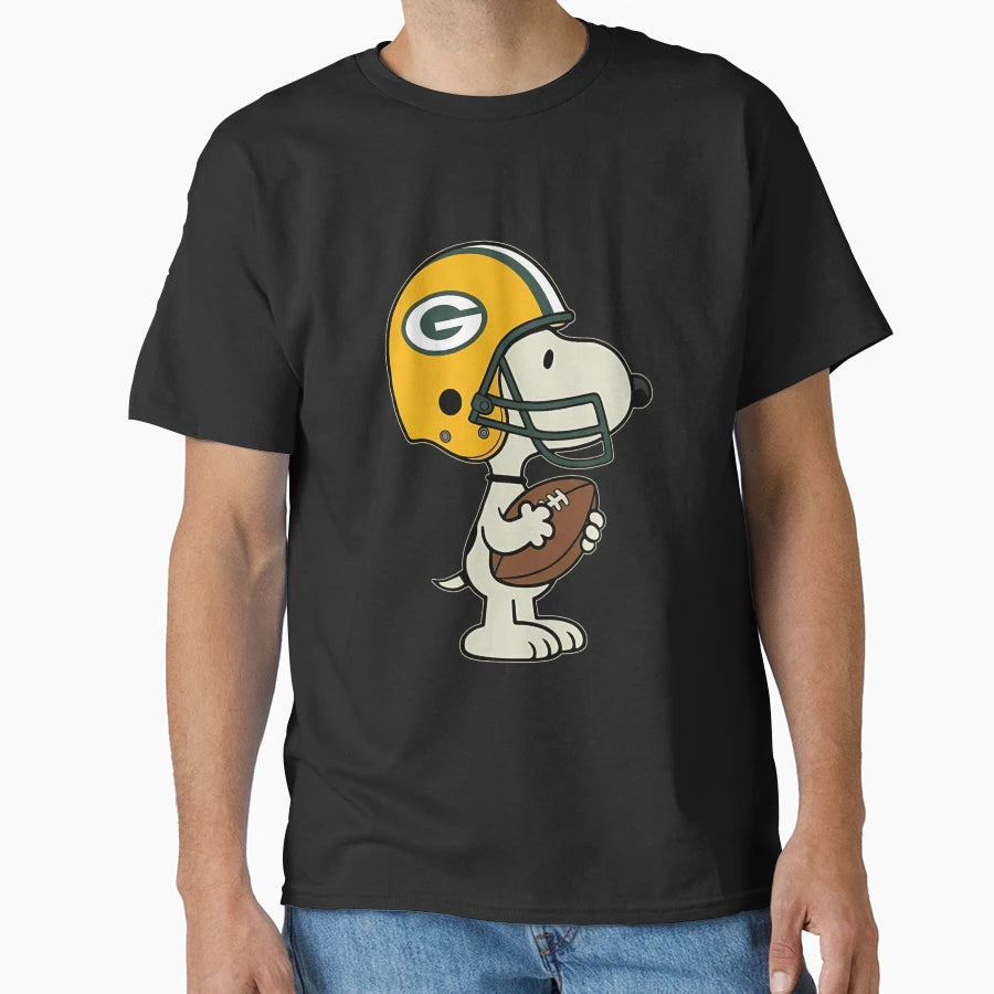 Snoopy Greenbay Packers Game Day T-Shirt - Graphic Print for Adults - T-Shirt, Sweatshirt, Hoodie