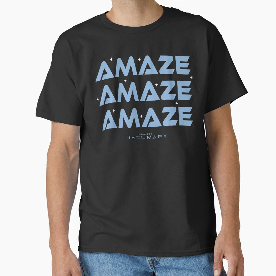 Project Hail Mary Amaze Amaze Amaze T-Shirt - Minimalist Print Unisex - T-Shirt, Sweatshirt, Hoodie