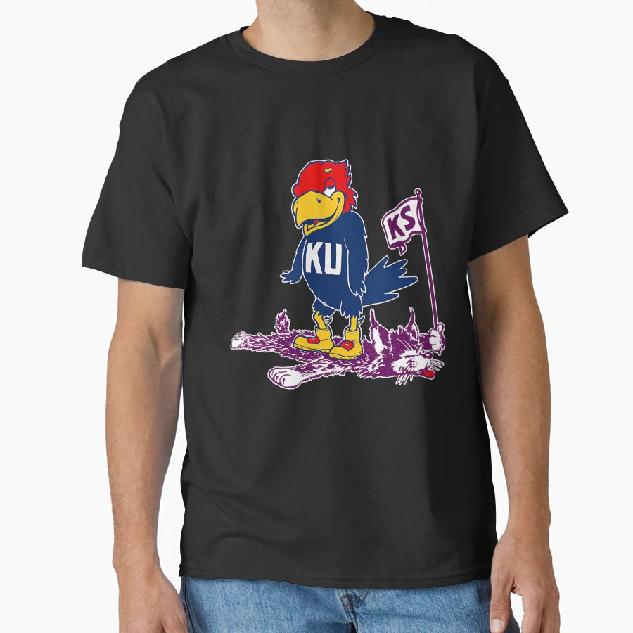 Ku Vs K State Mascot T-Shirt - Unique Graphic for Adults - T-Shirt, Sweatshirt, Hoodie