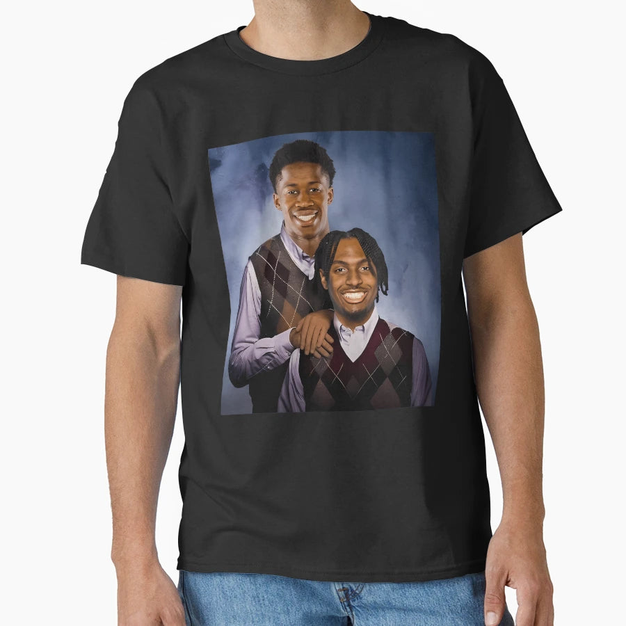 Tyrese Maxey V J Edgecombe Basketball T-Shirt - Graphic Print for Adults - T-Shirt, Sweatshirt, Hoodie