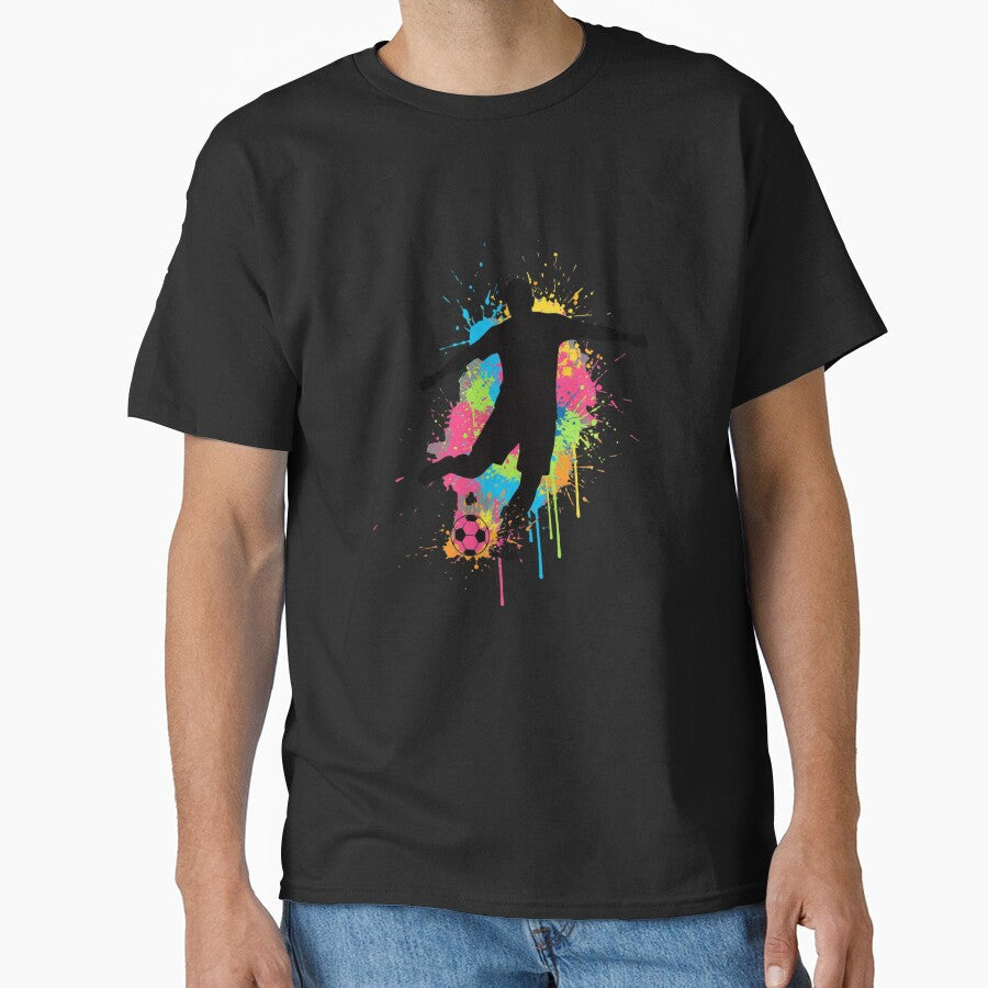 Soccer Player Kicking Ball Football Fan Athlete by - Adult & Kids T-Shirts, Sweatshirts & Hoodies apparel design preview 1