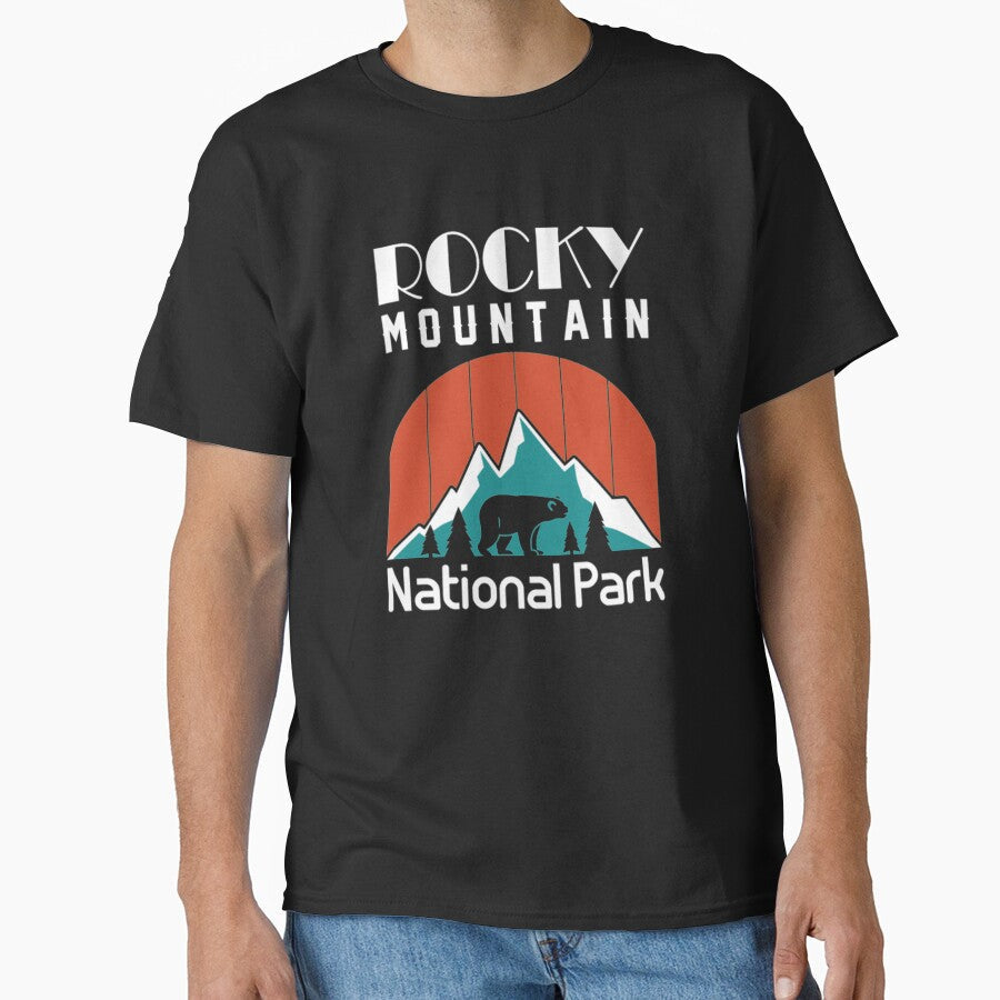 Vintage Rocky Mountain National Park by Clavitaps - Adult & Kids T-Shirts, Sweatshirts & Hoodies apparel design preview 1