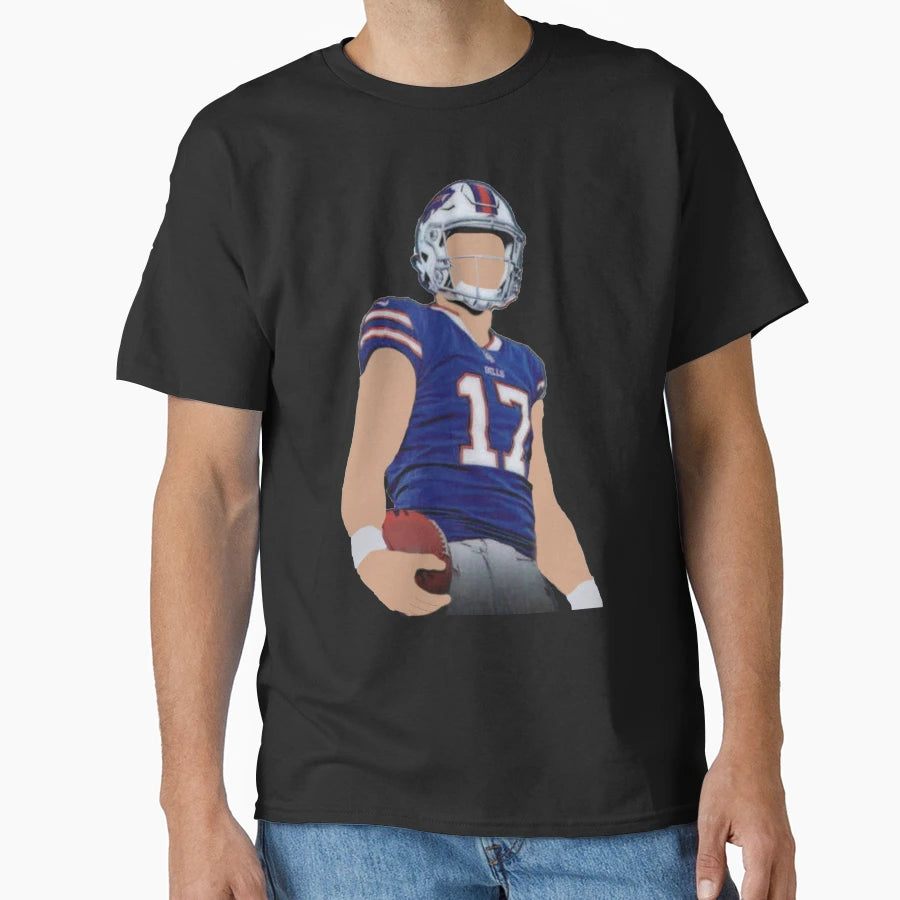 JA Buffalo Bills Cartoon Faceless T-Shirt - Minimalist Print Unisex - T-Shirt, Sweatshirt, Hoodie