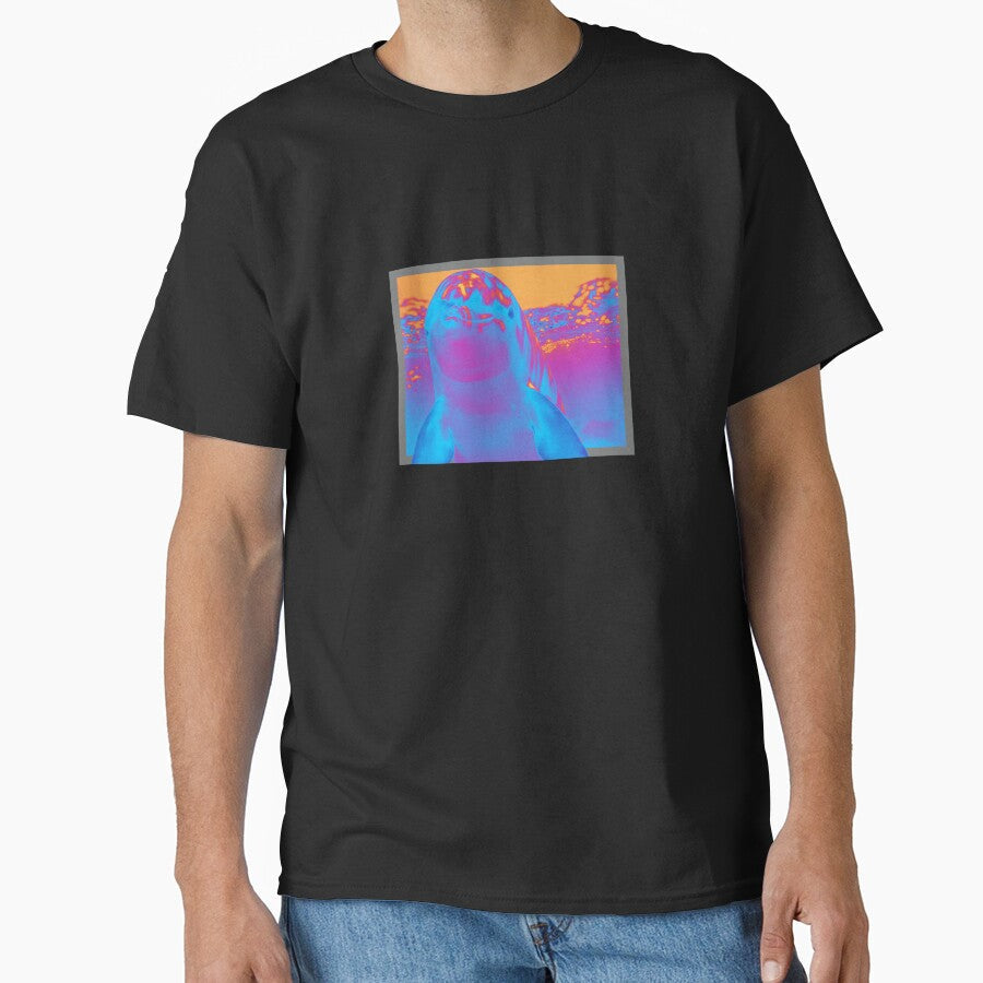 ART STICKERS OF OCEAN LIFE DOLFIN IN THE OCEANIC SURF - Adult & Kids T-Shirts, Sweatshirts & Hoodies apparel design preview 1