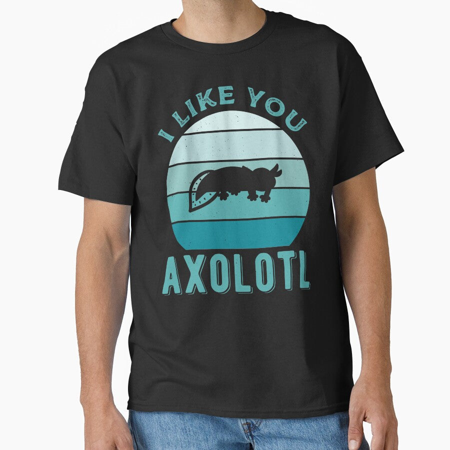 Funny Axolotl by artworkbyrihen - Adult & Kids T-Shirts, Sweatshirts & Hoodies apparel design preview 1