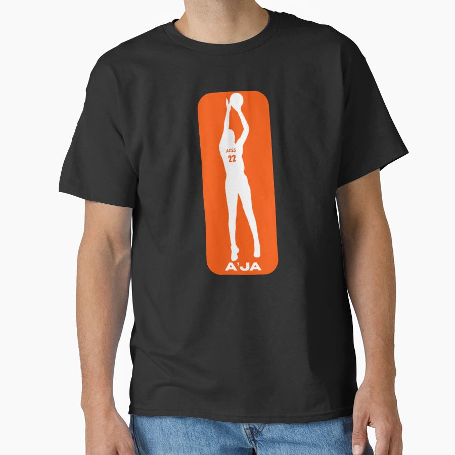Logo Series Aja Wilson T-Shirt - Aesthetic Graphic Unisex - T-Shirt, Sweatshirt, Hoodie