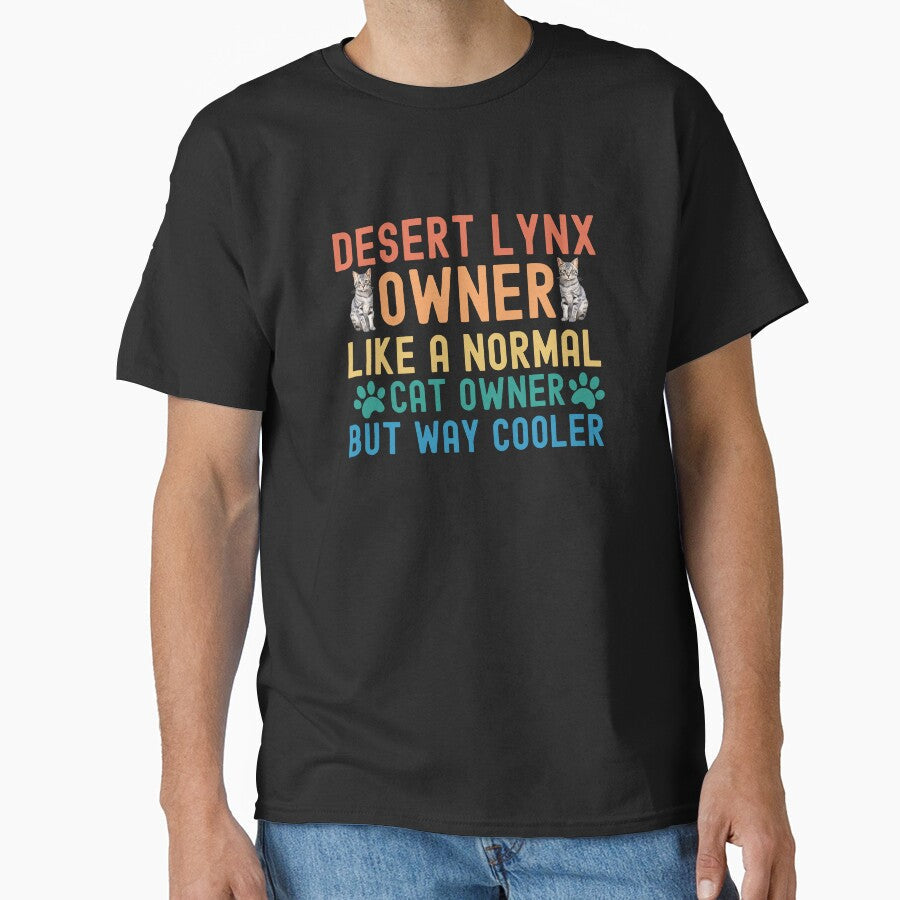 Desert Lynx Cat Owner by TheAnimalZ00 - Adult & Kids T-Shirts, Sweatshirts & Hoodies apparel design preview 1