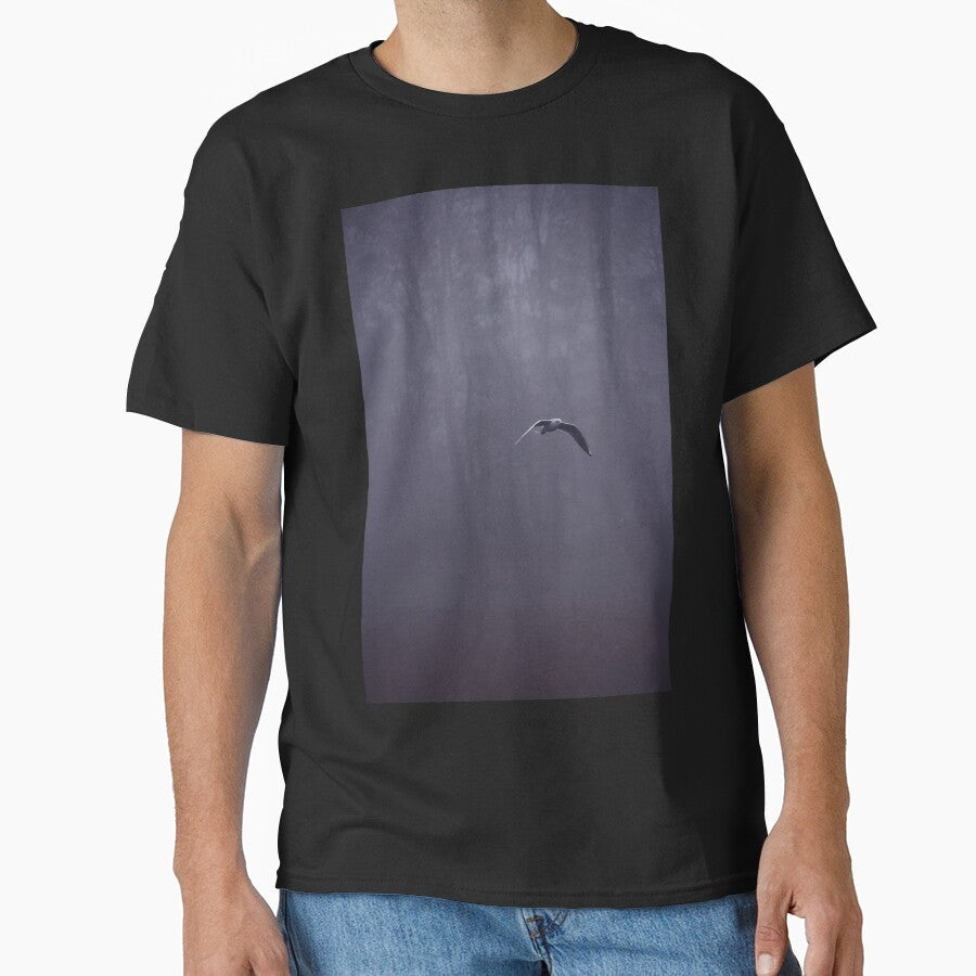 Seagull in mystical forest by Chigurena - Adult & Kids T-Shirts, Sweatshirts & Hoodies apparel design preview 1