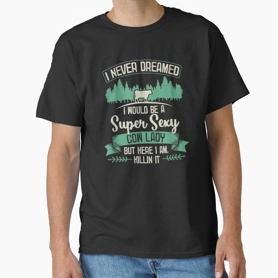 Cow Farmer Rancher by DeannaMarks - Adult & Kids T-Shirts, Sweatshirts & Hoodies apparel design preview 1