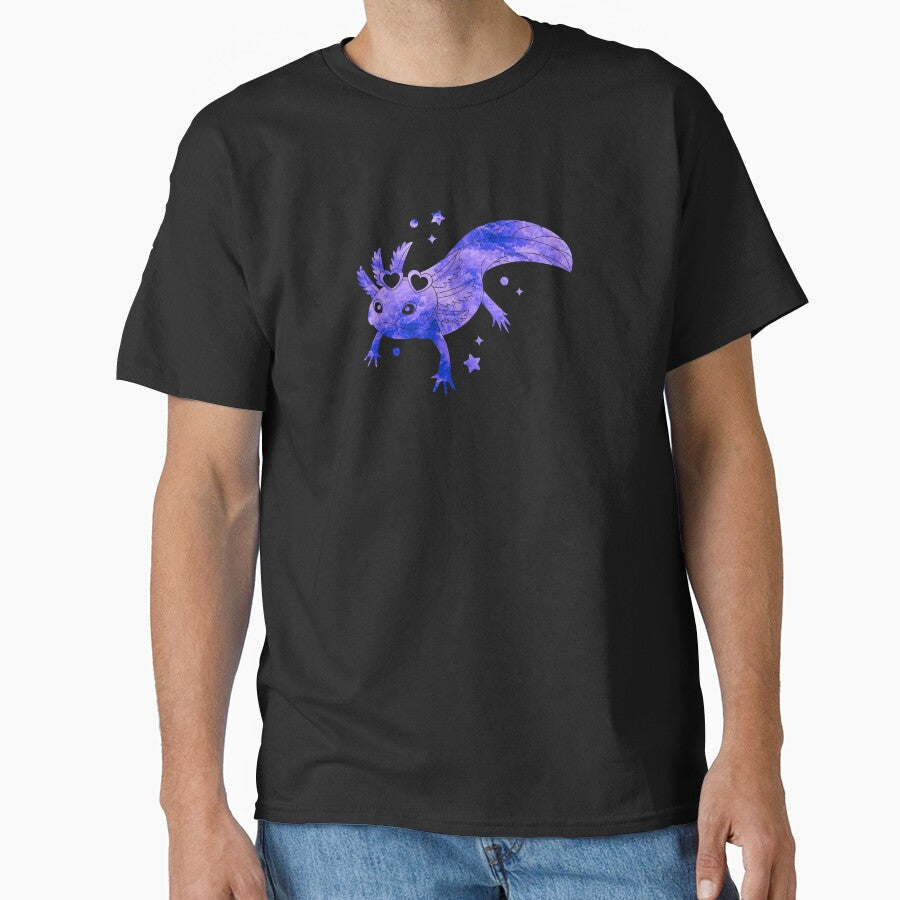 Axolotl Blue Waves by 37jlee - Adult & Kids T-Shirts, Sweatshirts & Hoodies apparel design preview 1