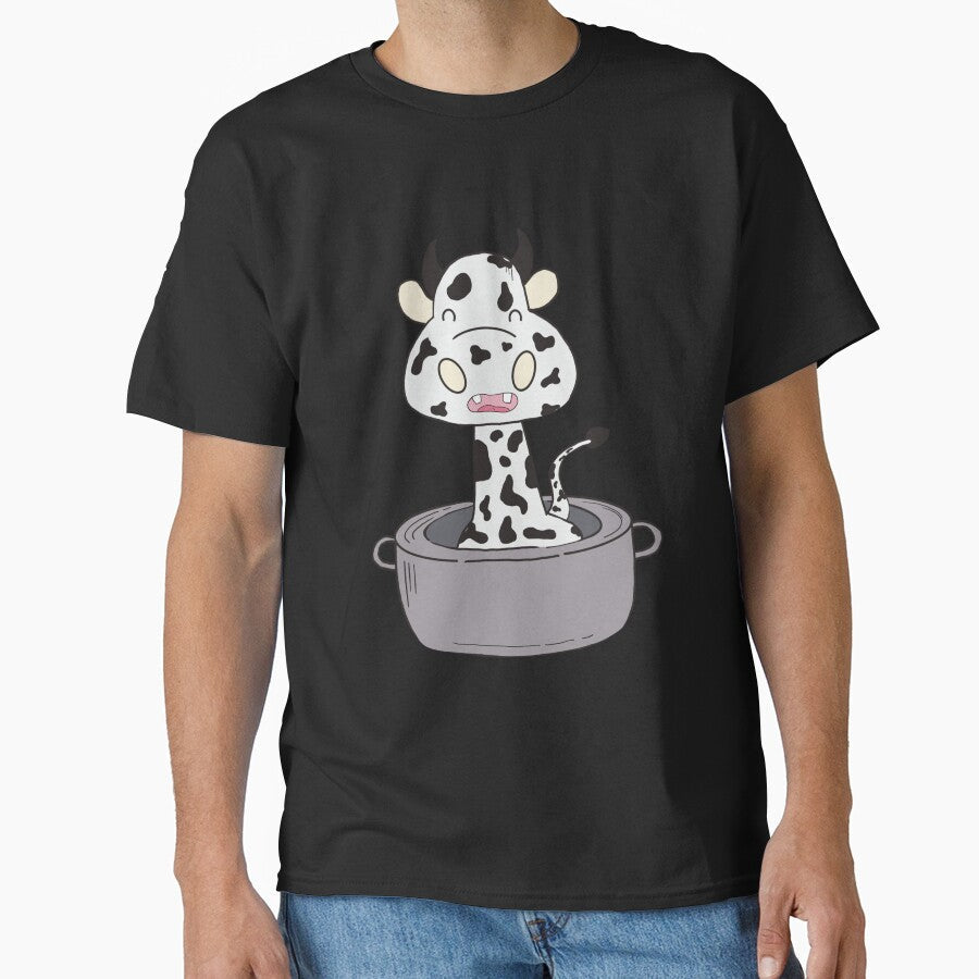 A Little Cow in Pot by Thaithanee - Adult & Kids T-Shirts, Sweatshirts & Hoodies apparel design preview 1