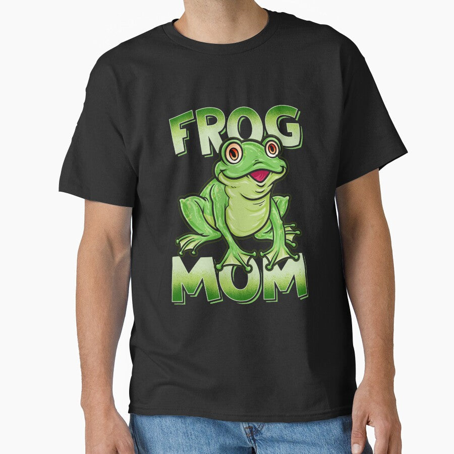 Frog Mom Cute Lover Graphic Design by Delightfully - Adult & Kids T-Shirts, Sweatshirts & Hoodies apparel design preview 1