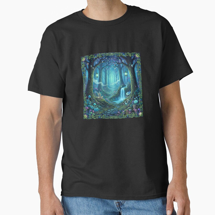 AN ENCHANTED FOREST by infinitearte - Adult & Kids T-Shirts, Sweatshirts & Hoodies apparel design preview 1