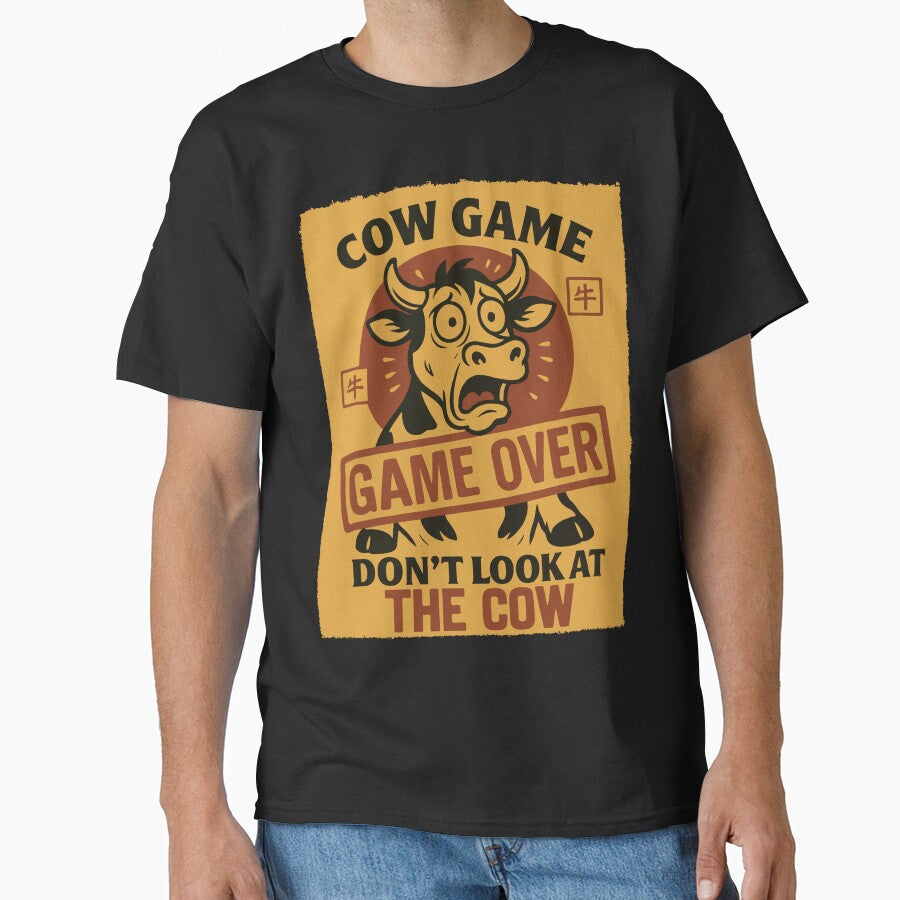 Funny Japanese Cow Game Graphic for Boys Girls Men - Adult & Kids T-Shirts, Sweatshirts & Hoodies apparel design preview 1
