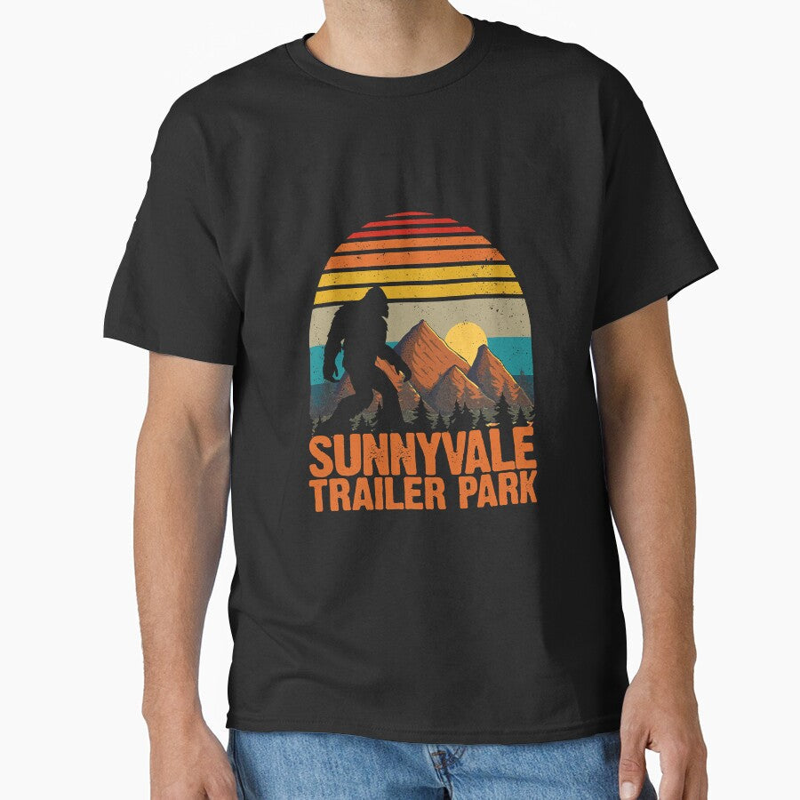 Sunnyvale Trailer Park Bigfoot by RosePlant - Adult & Kids T-Shirts, Sweatshirts & Hoodies apparel design preview 1