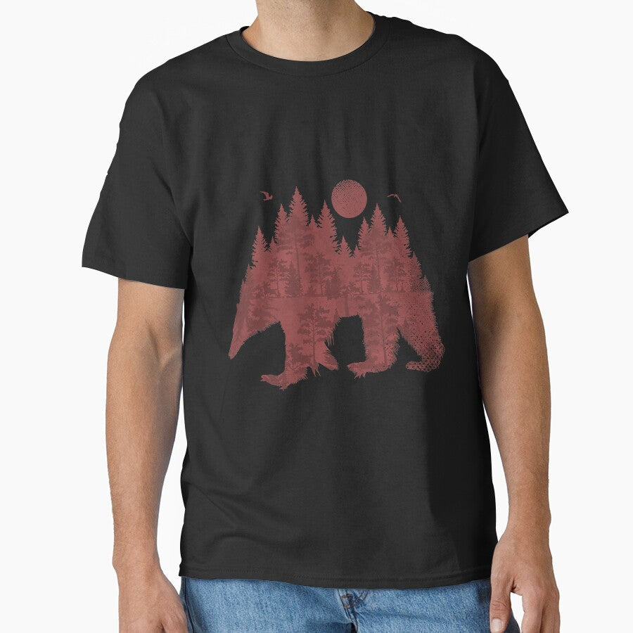 Nature Forest Mountains Wildlife by BundlerVq - Adult & Kids T-Shirts, Sweatshirts & Hoodies apparel design preview 1