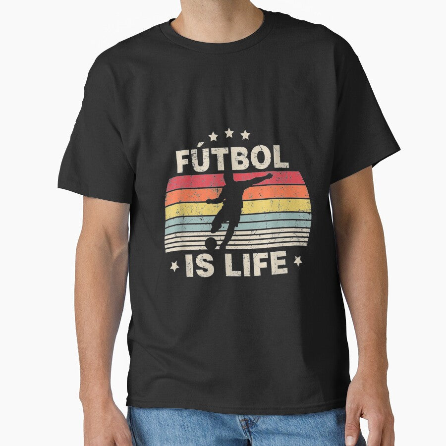 Futbol Is Life Soccer by AldoEan - Adult & Kids T-Shirts, Sweatshirts & Hoodies apparel design preview 1