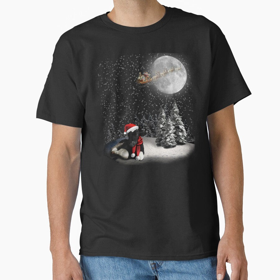 Cow Lovers Christmas Heifers Santa Xmas Lights by - Adult & Kids T-Shirts, Sweatshirts & Hoodies apparel design preview 1