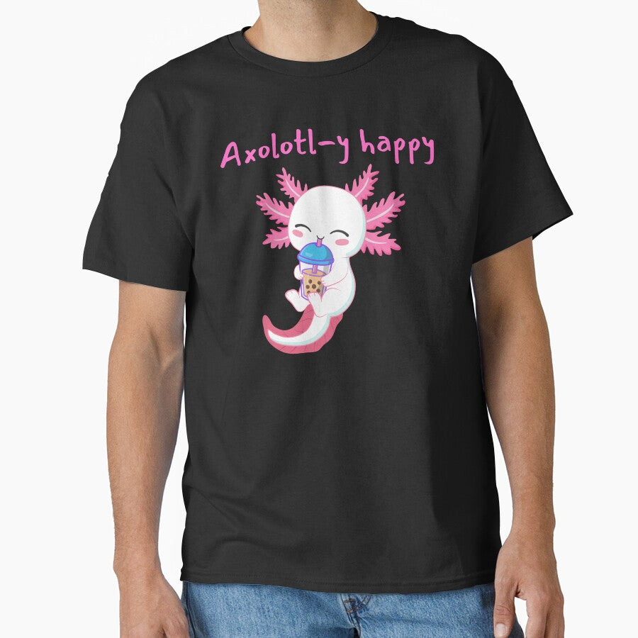 Axolotl Happiness by CraftyrCreator - Adult & Kids T-Shirts, Sweatshirts & Hoodies apparel design preview 1