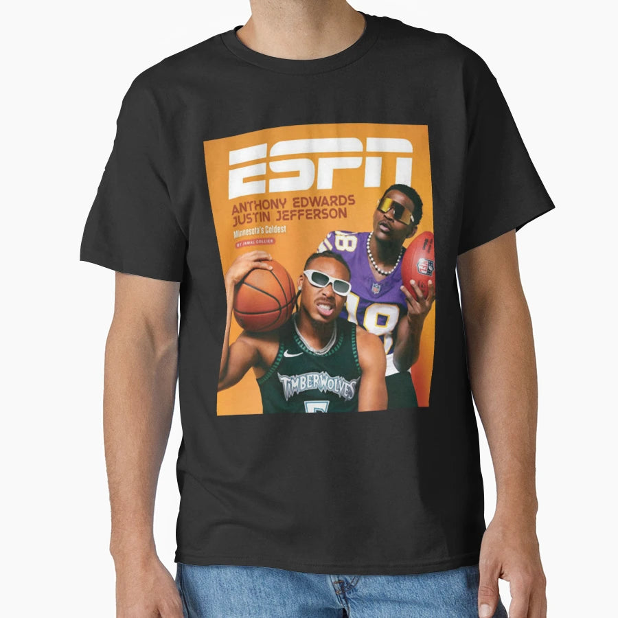 Anthony Edwards JJ Minnesota T-Shirt - Trendy Graphic for Adults - T-Shirt, Sweatshirt, Hoodie