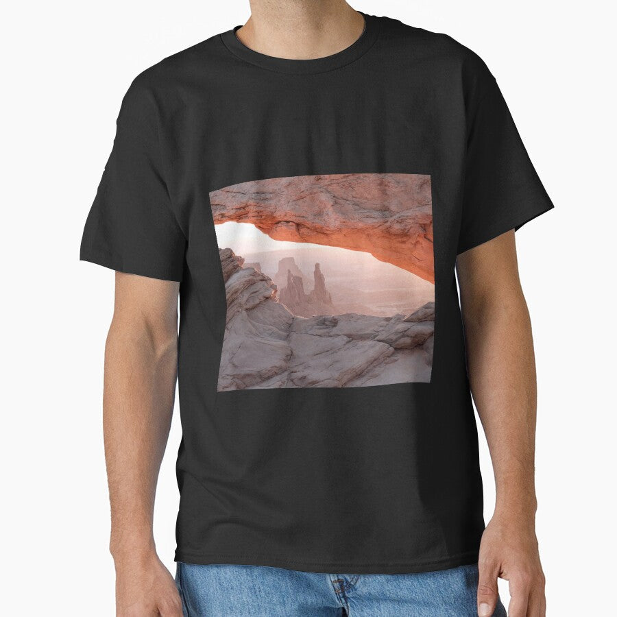Red mountain Sun rise view. by WowNatureWorld - Adult & Kids T-Shirts, Sweatshirts & Hoodies apparel design preview 1