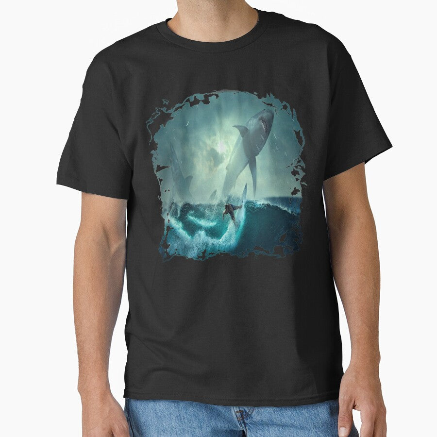 Blue ocean waves sticker by kingdom-designs - Adult & Kids T-Shirts, Sweatshirts & Hoodies apparel design preview 1