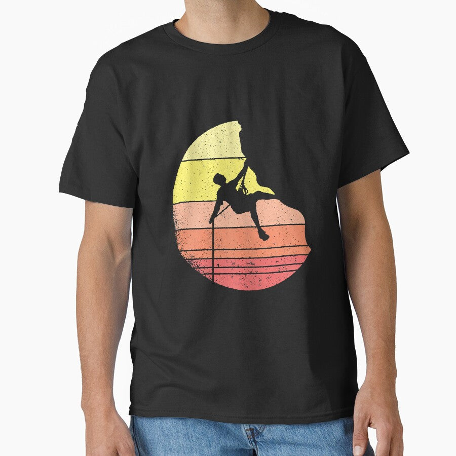 Vintage Rock Climbing Mountain Climber by - Adult & Kids T-Shirts, Sweatshirts & Hoodies apparel design preview 1