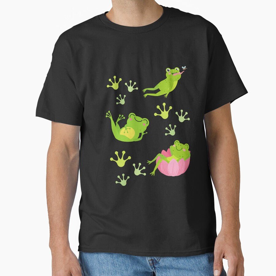 Whimsical Frog Motif Nature Lover Design by - Adult & Kids T-Shirts, Sweatshirts & Hoodies apparel design preview 1