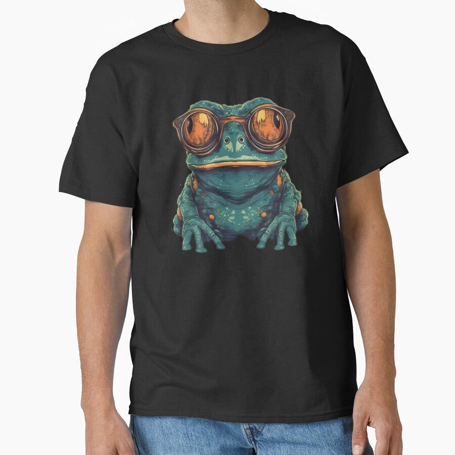 Visionary Frog: Leaping with Clarity by - Adult & Kids T-Shirts, Sweatshirts & Hoodies apparel design preview 1