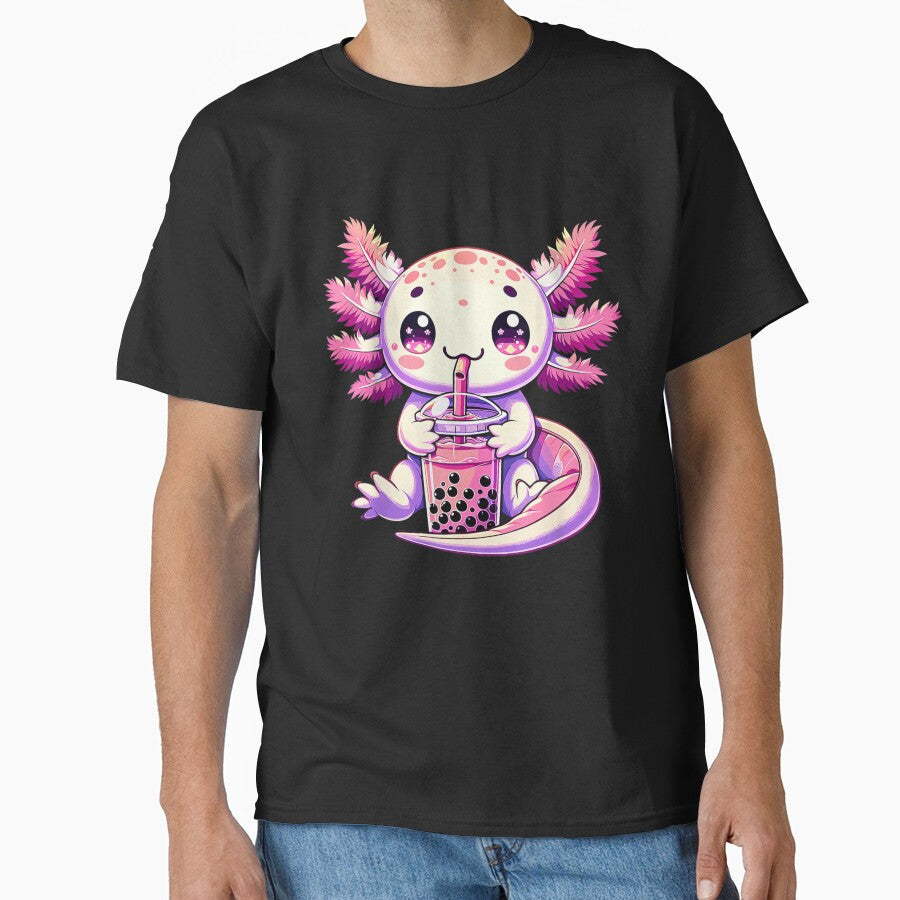 Axolotl Coffee by BASKF - Adult & Kids T-Shirts, Sweatshirts & Hoodies apparel design preview 1