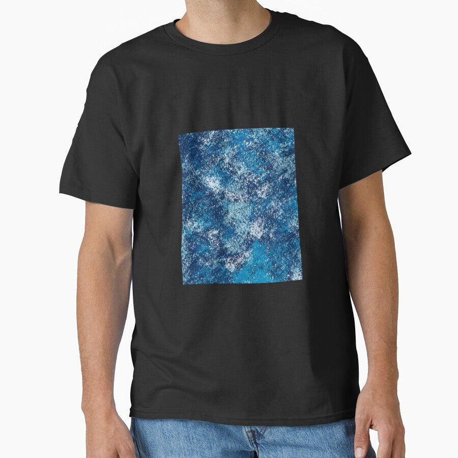BLUE WAVES ABSTRACT OCEAN PAINT by Tropical Blood - Adult & Kids T-Shirts, Sweatshirts & Hoodies apparel design preview 1